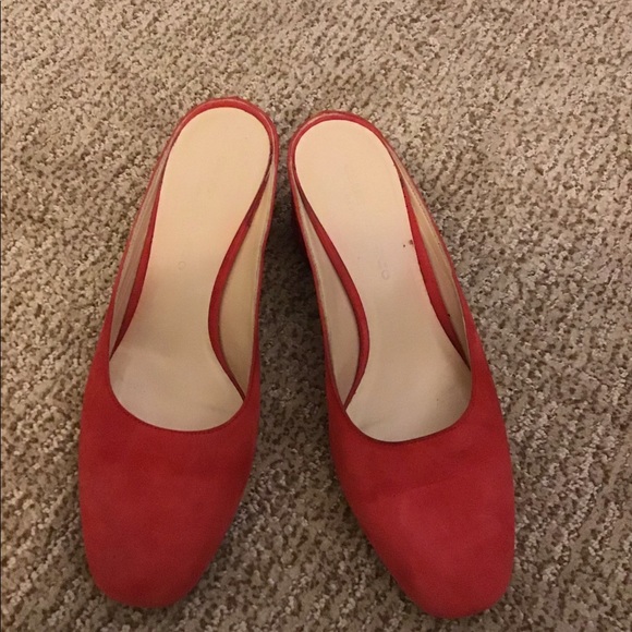 Club Monaco Delmara Red Mules - Picture 3 of 5